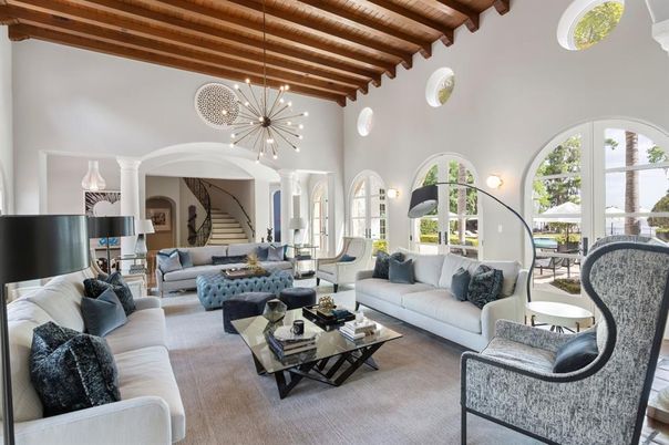 Interior, Living room, Pendant Lights, Wooden Beams, Wooden Ceilings