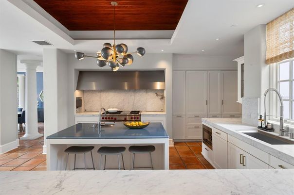 Interior, Kitchen, Pendant Lights, Recessed Lighting, Stainless Steel Appliances
