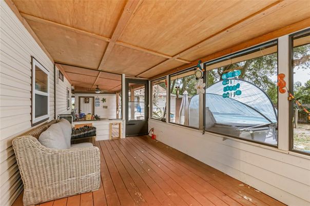 Interior, Sun Room, Wooden Ceilings, Wood Texture Flooring