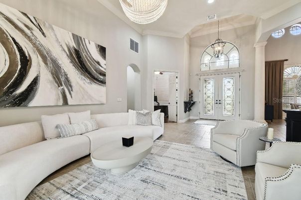 Interior, Living room, Pendant Lights, Recessed Lighting