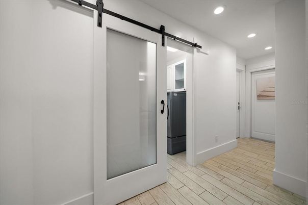 Interior, Recessed Lighting, Wood Texture Flooring