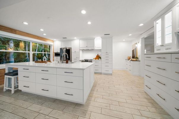 Interior, Kitchen, Recessed Lighting, Stainless Steel Appliances