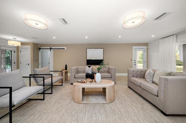 Interior, Living room, Recessed Lighting