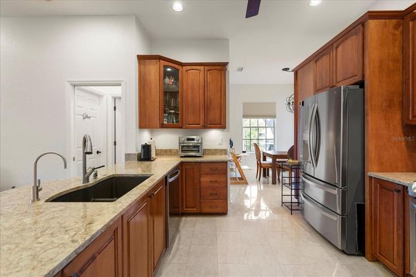 Dining room, Interior, Kitchen, Recessed Lighting