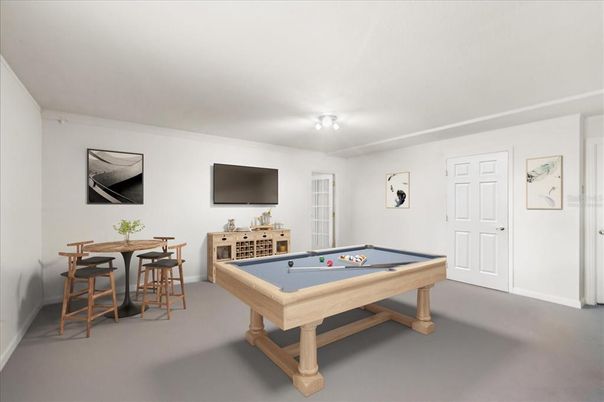Billiard Table, Game Room, Interior