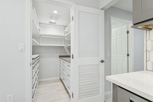 Interior, Recessed Lighting, Walk-in Closets, Wood Texture Flooring