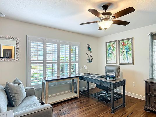 Home Office, Interior, Wood Texture Flooring