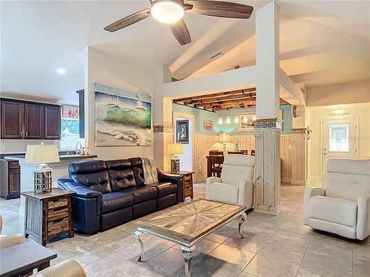 Interior, Kitchen, Living room, Recessed Lighting