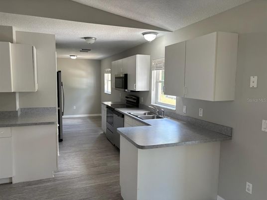 Interior, Kitchen, Wood Texture Flooring