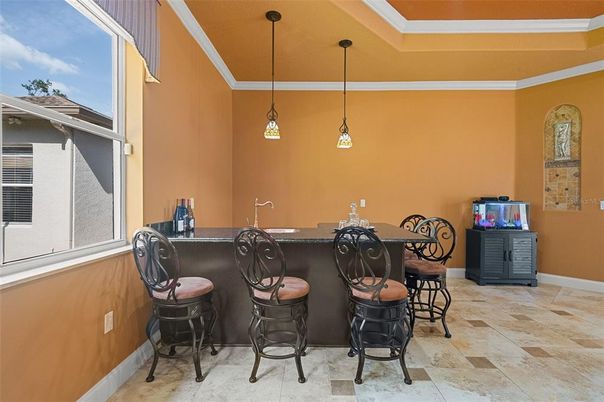 Dining room, Interior, Pendant Lights