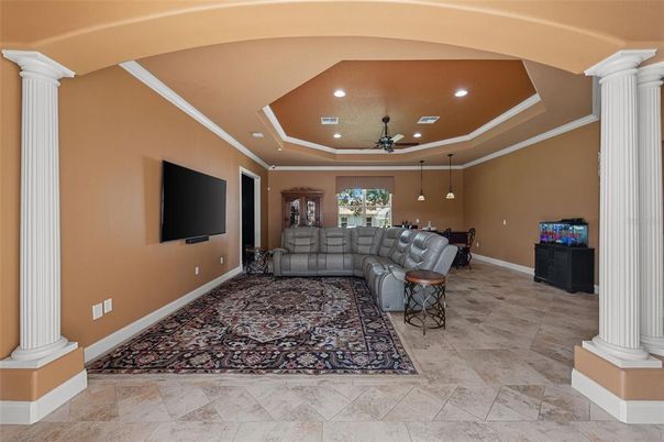 Interior, Living room, Recessed Lighting