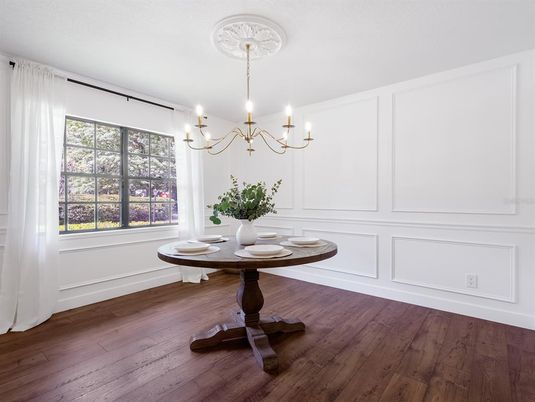 Chandelier, Interior, Wood Texture Flooring