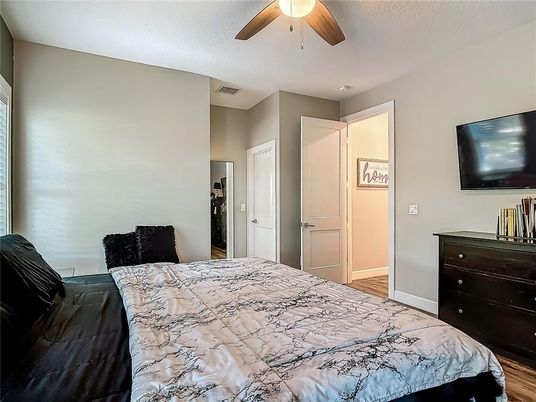 Bedroom, Interior, Wood Texture Flooring