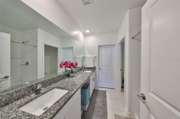 Bathroom, Dual Sink Vanities, Interior, Recessed Lighting
