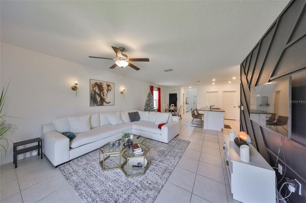 Interior, Kitchen, Living room, Recessed Lighting