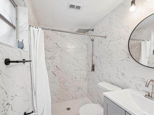 Bathroom, Interior, Marble Walls