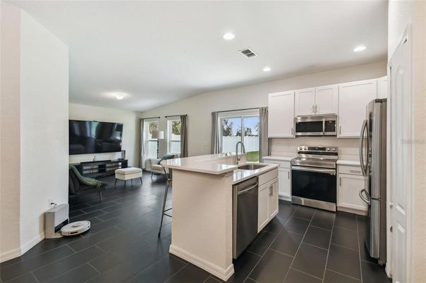 Interior, Kitchen, Recessed Lighting, Stainless Steel Appliances
