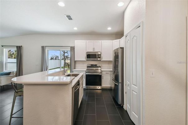 Interior, Kitchen, Recessed Lighting, Stainless Steel Appliances