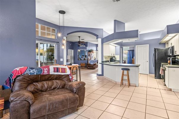 Interior, Kitchen, Living room, Pendant Lights
