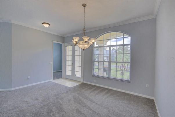 Chandelier, Empty room, Interior
