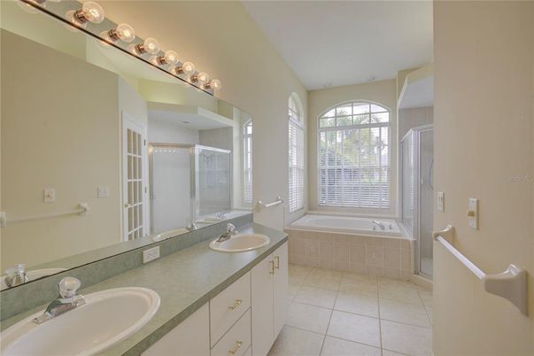 Bathroom, Dual Sink Vanities, Glass Shower, Interior