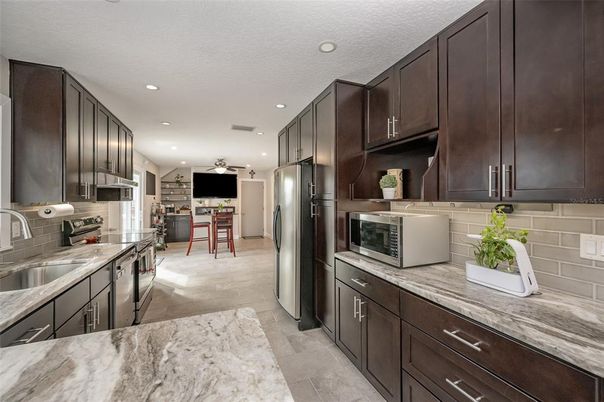 Interior, Kitchen, Recessed Lighting, Stainless Steel Appliances