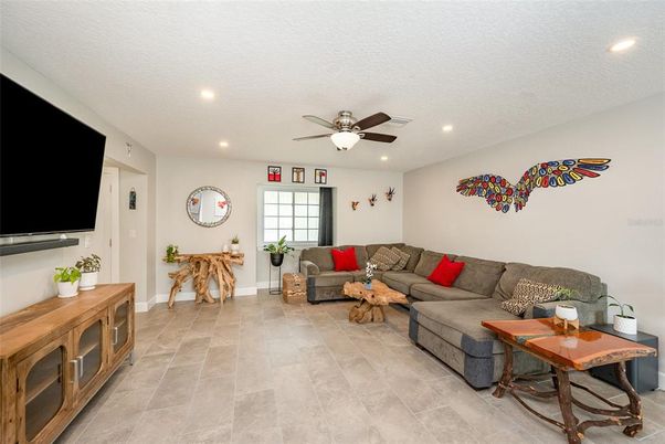 Interior, Living room, Recessed Lighting