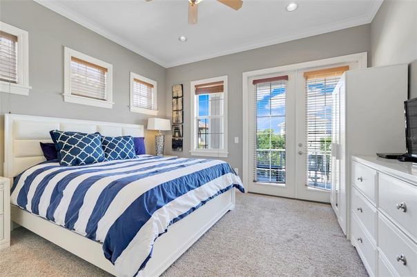 Bedroom, Interior, Recessed Lighting