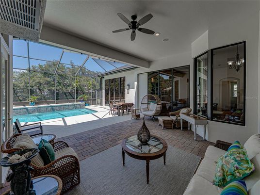 Dining room, Glass Ceilings, Interior, Living room, Pool, Sun Room
