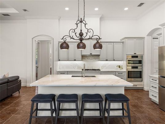 Interior, Kitchen, Recessed Lighting, Stainless Steel Appliances
