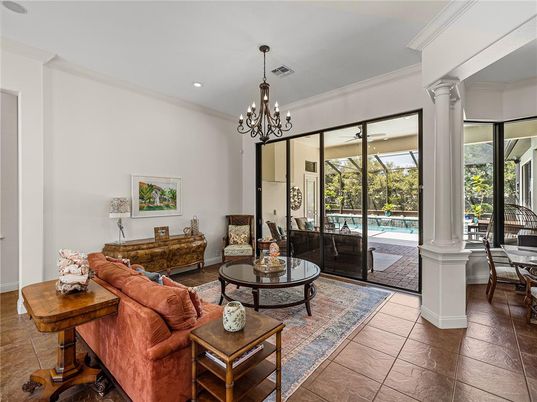 Chandelier, Interior, Living room, Recessed Lighting