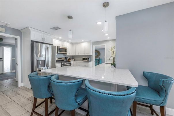 Interior, Kitchen, Pendant Lights, Recessed Lighting, Stainless Steel Appliances