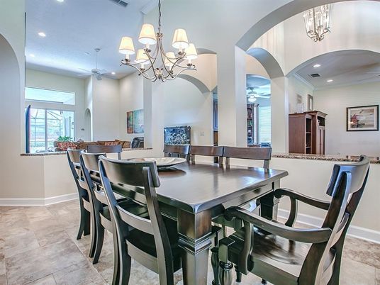Chandelier, Dining room, Interior, Recessed Lighting