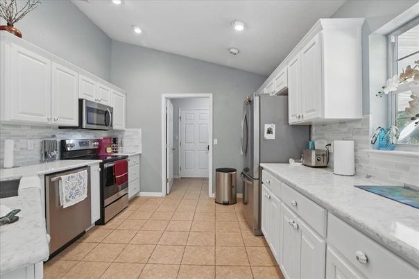 Interior, Kitchen, Recessed Lighting, Stainless Steel Appliances