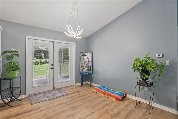 Interior, Pendant Lights, Wood Texture Flooring
