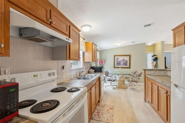 Dining room, Interior, Kitchen, Living room, Wood Texture Flooring