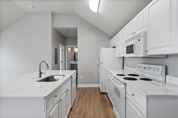 Interior, Kitchen, Wood Texture Flooring