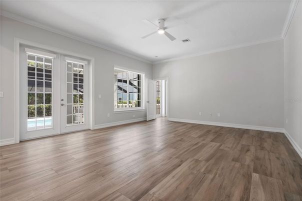 Empty room, Interior, Wood Texture Flooring