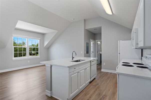 Interior, Kitchen, Wood Texture Flooring