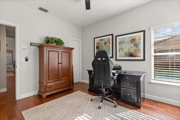 Home Office, Interior, Wood Texture Flooring