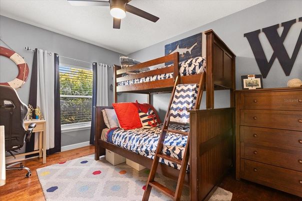 Bedroom, Home Office, Interior, Wood Texture Flooring