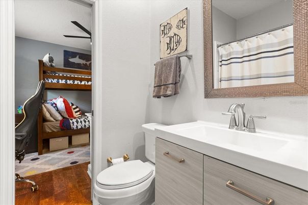 Bathroom, Interior, Wood Texture Flooring