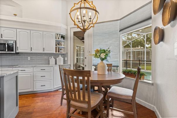 Chandelier, Dining room, Interior, Kitchen, Wood Texture Flooring
