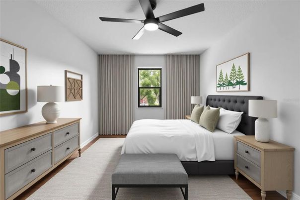 Bedroom, Interior, Wood Texture Flooring