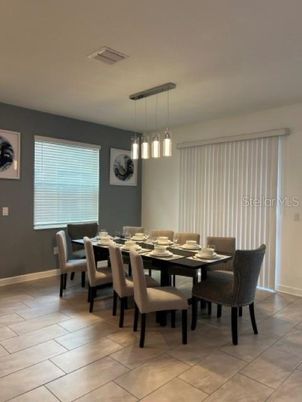 Dining room, Interior, Pendant Lights