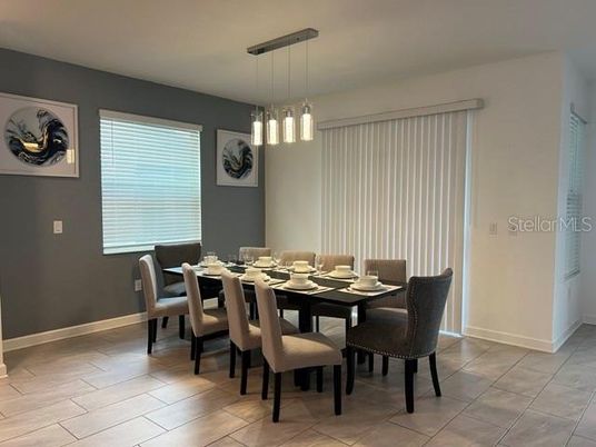 Dining room, Interior, Pendant Lights