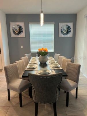 Dining room, Interior, Pendant Lights