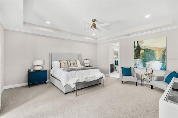 Bedroom, Interior, Recessed Lighting