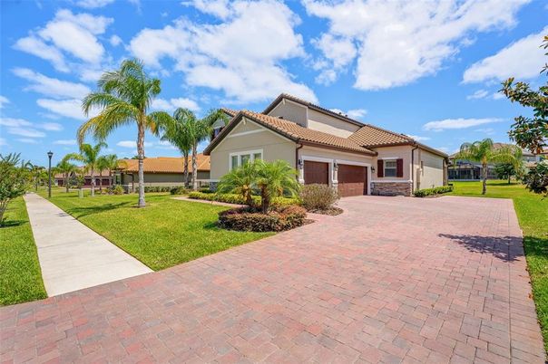 Attached, Backyard, Exterior, Facade, Mediterranean
