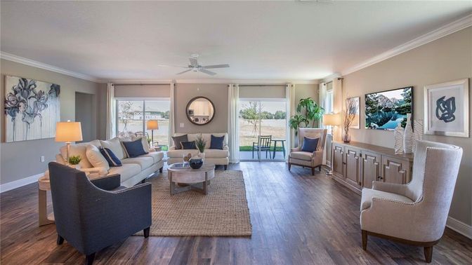 Interior, Living room, Recessed Lighting